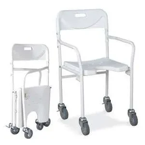 SEDIA DA DOCCIA PIEGHEVOLE CON RUOTE